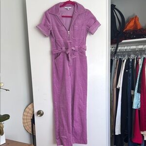 Purple Jumpsuit with Belt